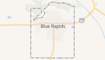 Blue Rapids, Kansas map
