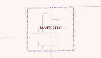 Bluff City, Kansas map