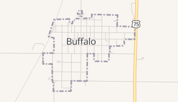 Buffalo, Kansas map