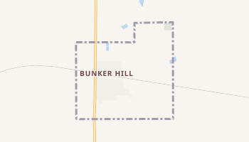 Bunker Hill, Kansas map