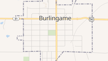 Burlingame, Kansas map