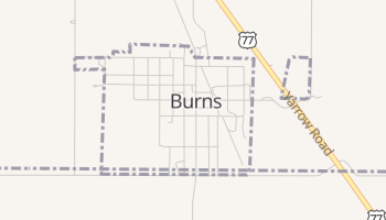 Burns, Kansas map