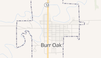 Burr Oak, Kansas map