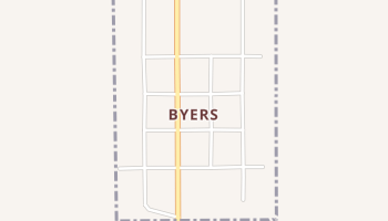 Byers, Kansas map