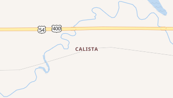 Calista, Kansas map