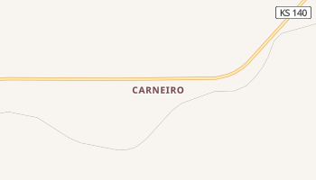 Carneiro, Kansas map