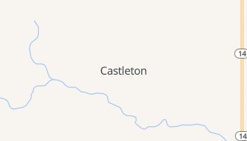 Castleton, Kansas map