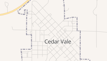 Cedar Vale, Kansas map