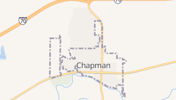 Chapman, Kansas map