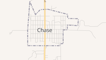 Chase, Kansas map
