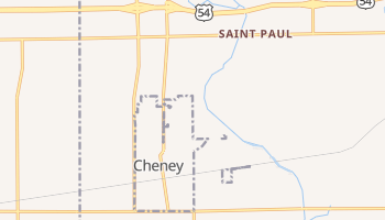 Cheney, Kansas map