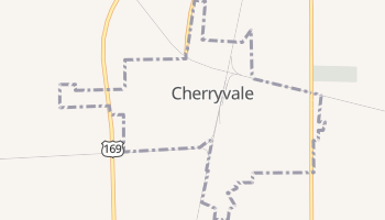 Cherryvale, Kansas map