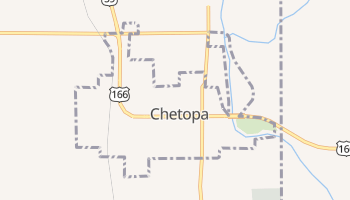 Chetopa, Kansas map