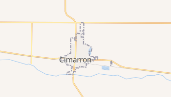 Cimarron, Kansas map