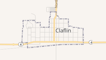 Claflin, Kansas map