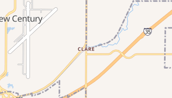 Clare, Kansas map