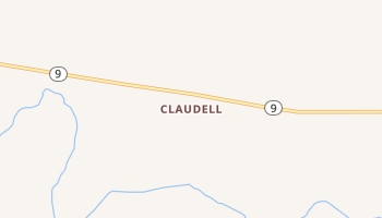 Claudell, Kansas map