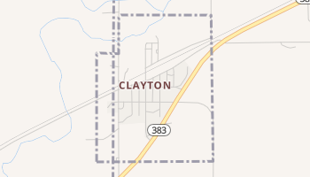 Clayton, Kansas map