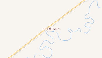 Clements, Kansas map
