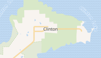 Clinton, Kansas map