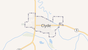 Clyde, Kansas map