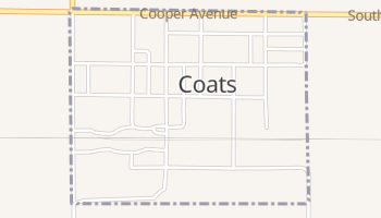 Coats, Kansas map