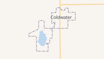 Coldwater, Kansas map