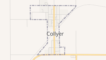 Collyer, Kansas map