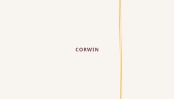 Corwin, Kansas map