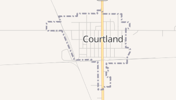 Courtland, Kansas map