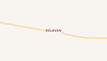 Delavan, Kansas map
