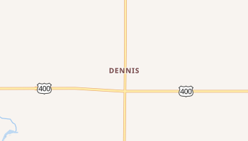 Dennis, Kansas map