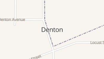 Denton, Kansas map