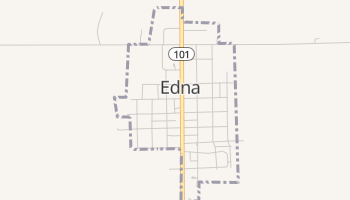 Edna, Kansas map