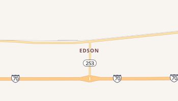 Edson, Kansas map