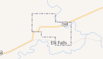 Elk Falls, Kansas map