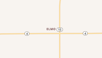 Elmo, Kansas map