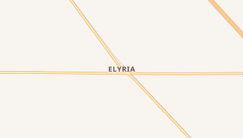 Elyria, Kansas map