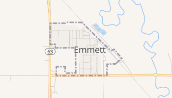 Emmett, Kansas map