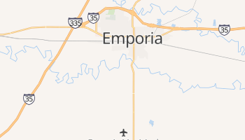 Emporia, Kansas map
