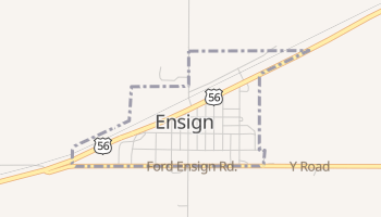 Ensign, Kansas map
