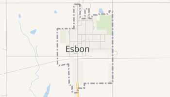 Esbon, Kansas map