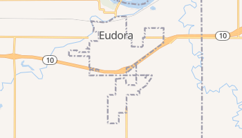 Eudora, Kansas map
