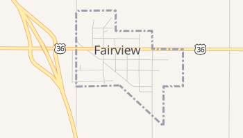 Fairview, Kansas map