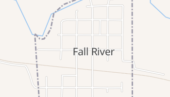 Fall River, Kansas map