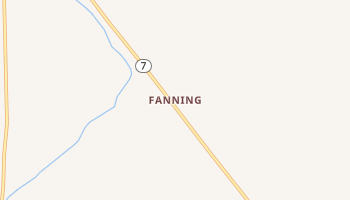 Fanning, Kansas map