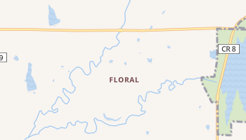 Floral, Kansas map