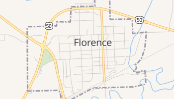 Florence, Kansas map
