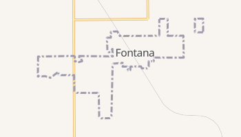Fontana, Kansas map