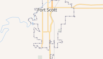 Fort Scott, Kansas map